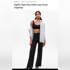 BRAND NEW WITH TAGS! GapFit High Rise Wide-Leg Power Leggings